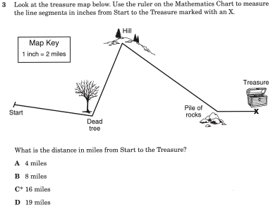 assessment item from TEA's released tests